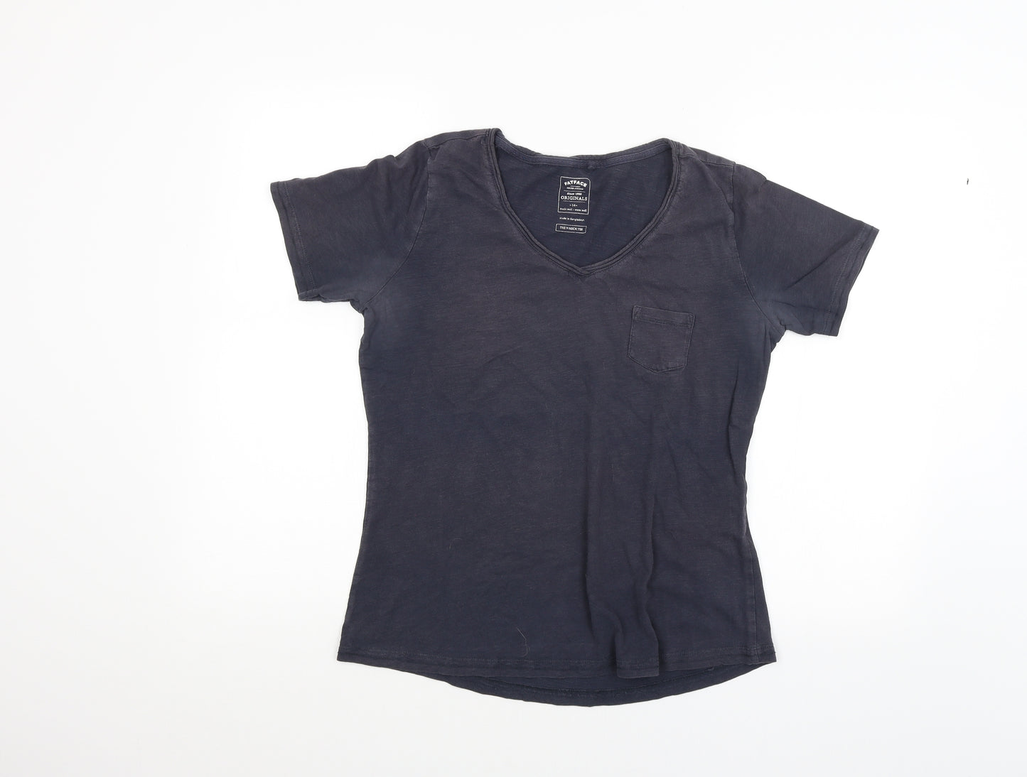 Fat Face Womens Blue   Basic T-Shirt Size 14
