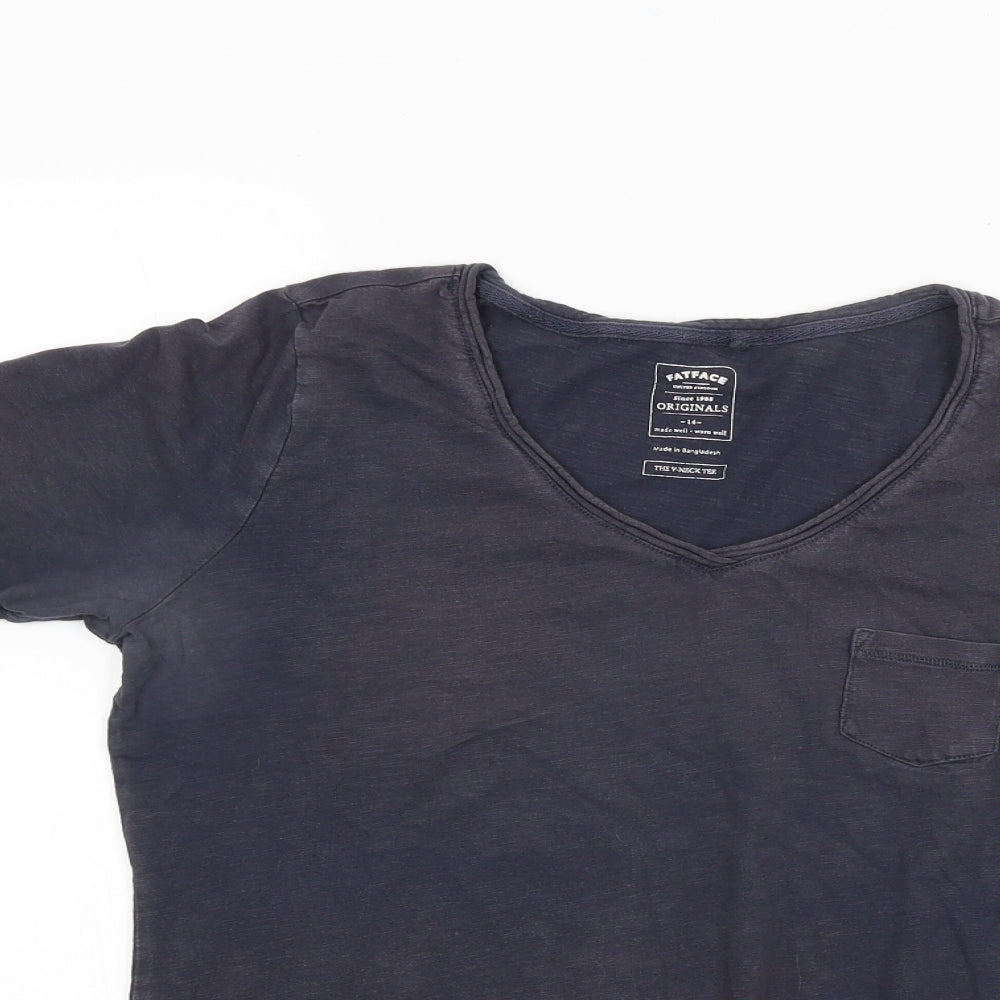Fat Face Womens Blue   Basic T-Shirt Size 14