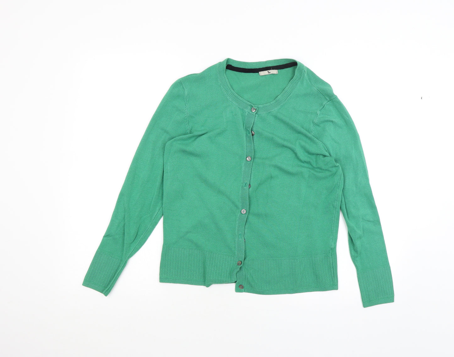 TU Womens Green   Cardigan Jumper Size 14