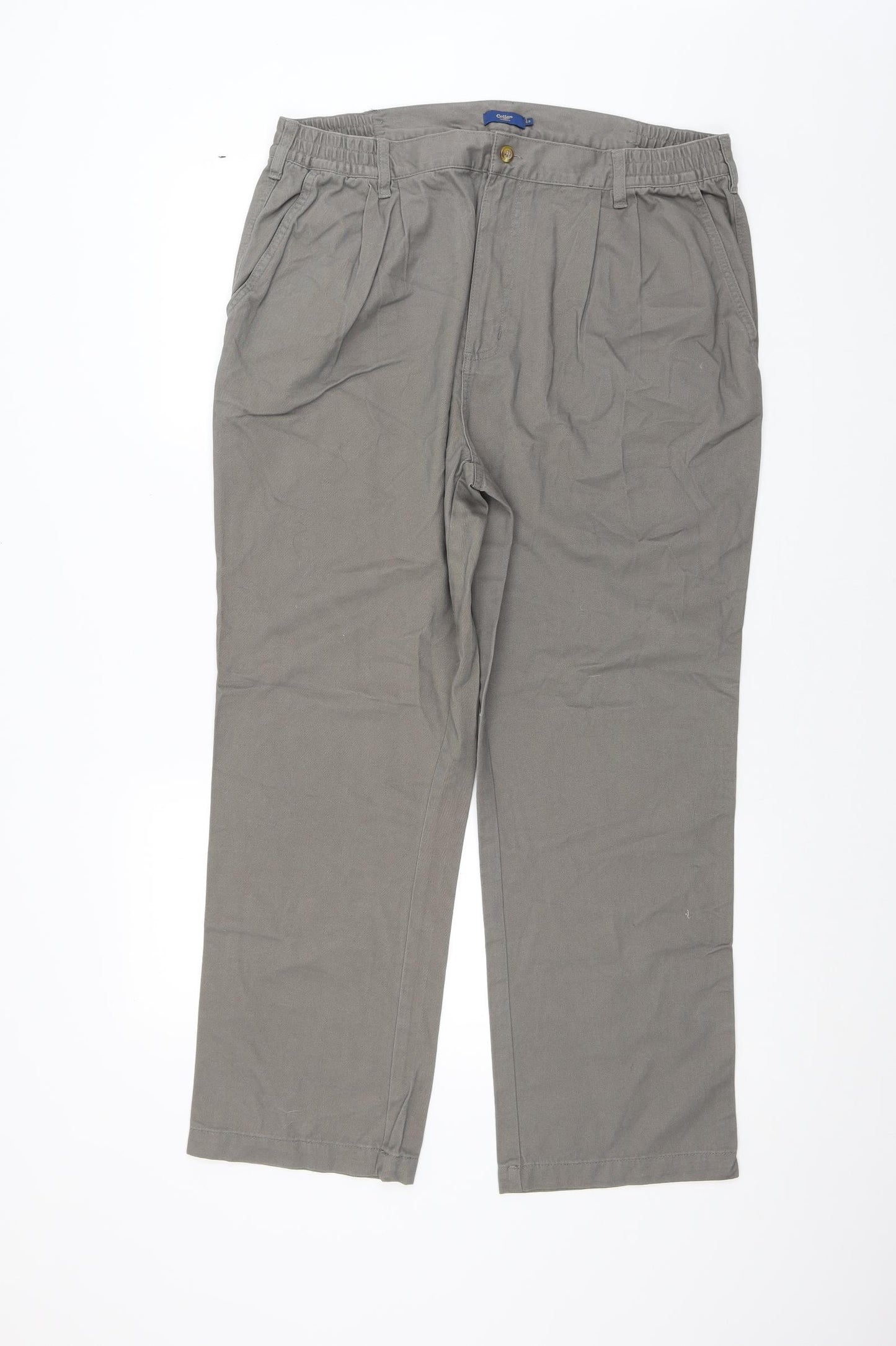 Cotton Traders Mens Grey   Trousers  Size 38 in L26 in