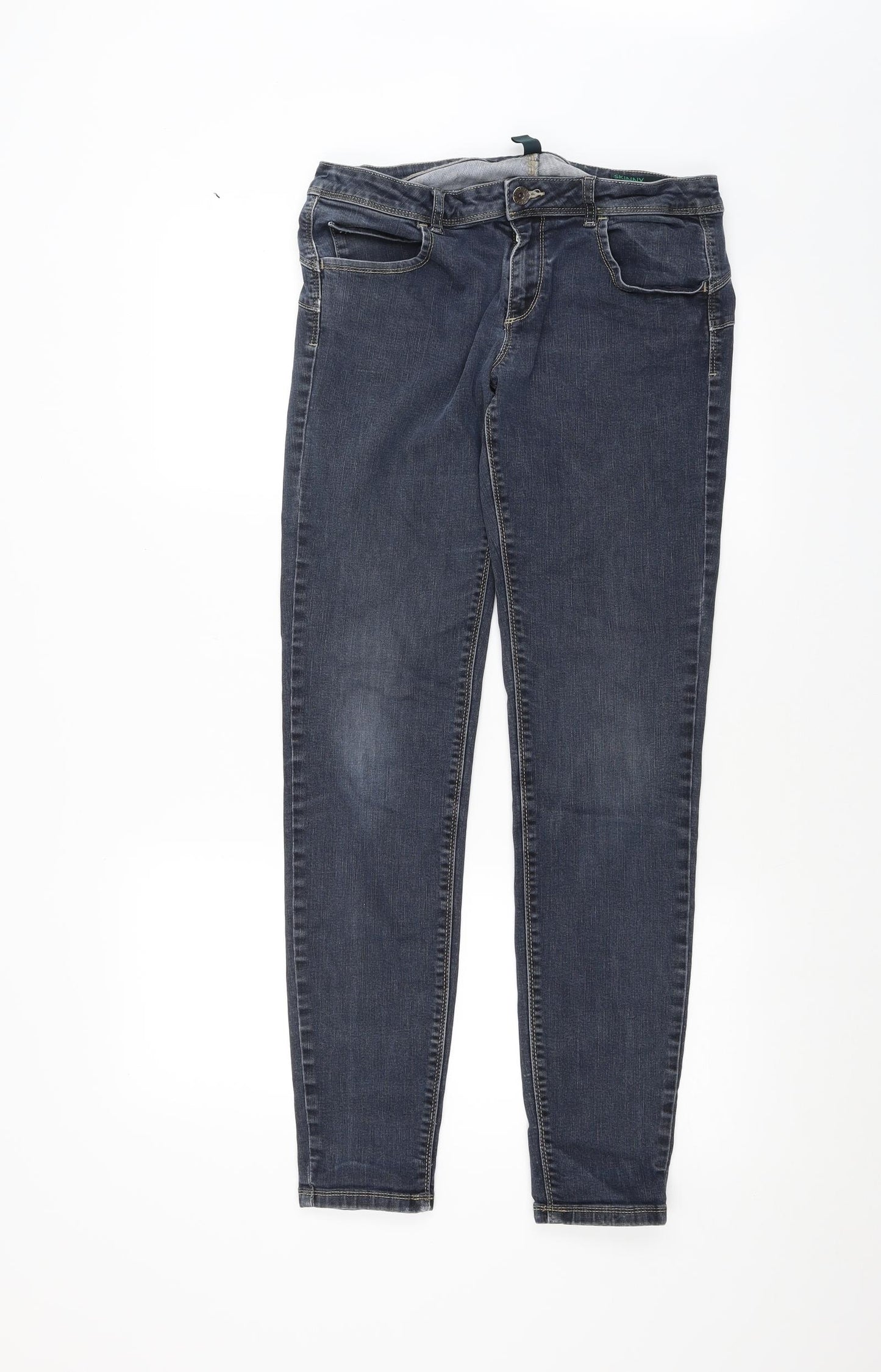 Benetton Mens Blue   Skinny Jeans Size 32 in L30 in