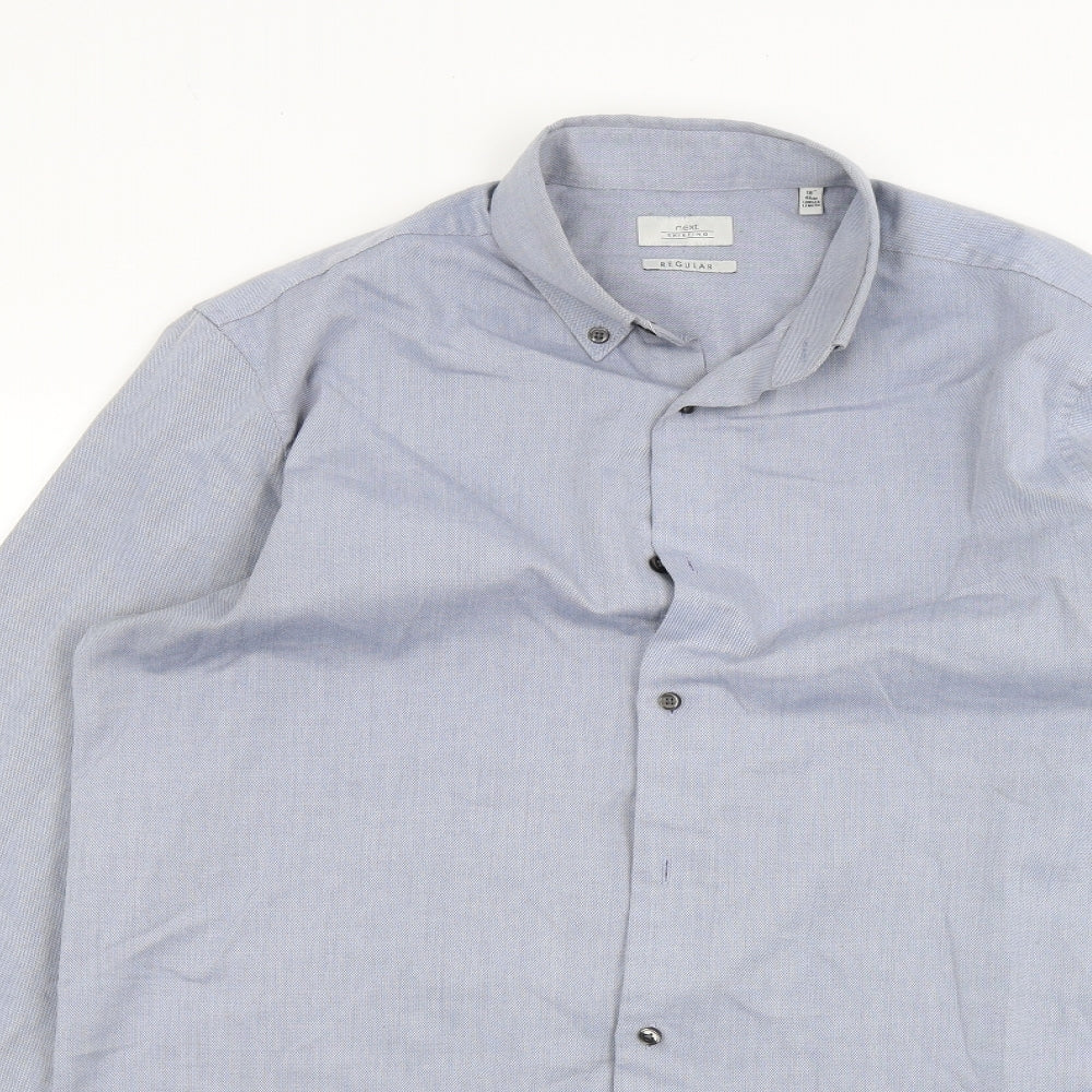 NEXT Mens Blue    Dress Shirt Size 16
