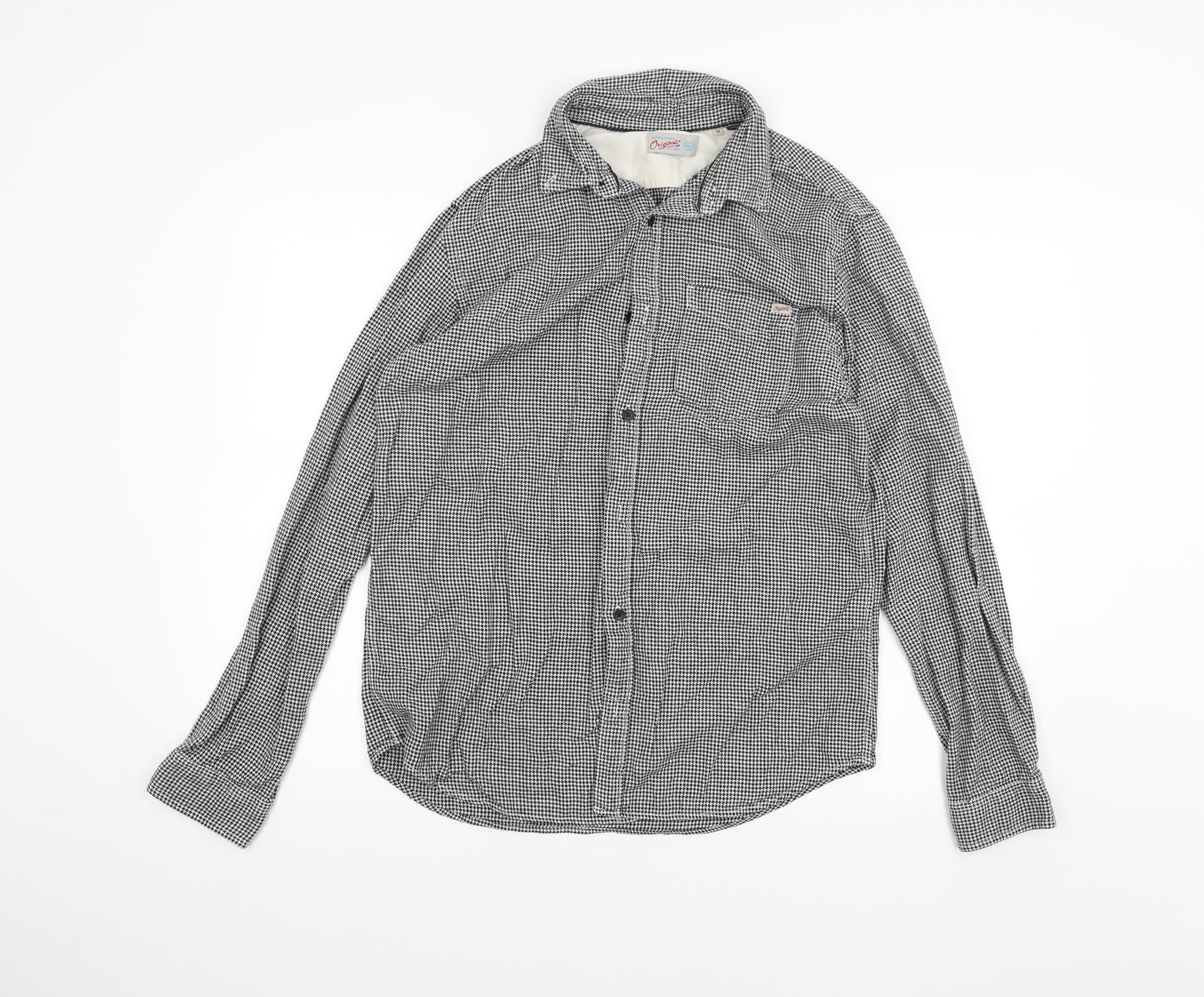 JACK & JONES Mens Black    Dress Shirt Size M