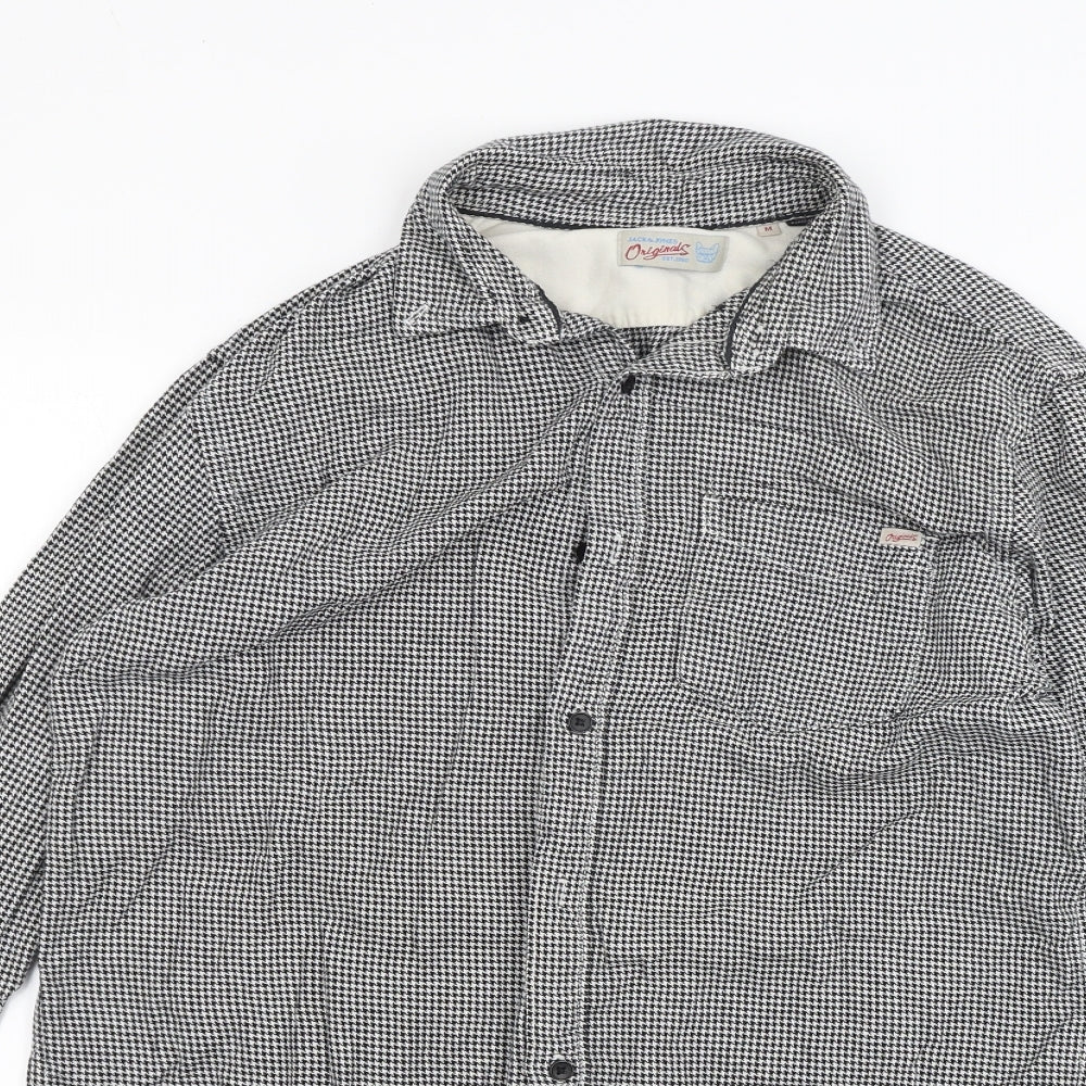 JACK & JONES Mens Black    Dress Shirt Size M
