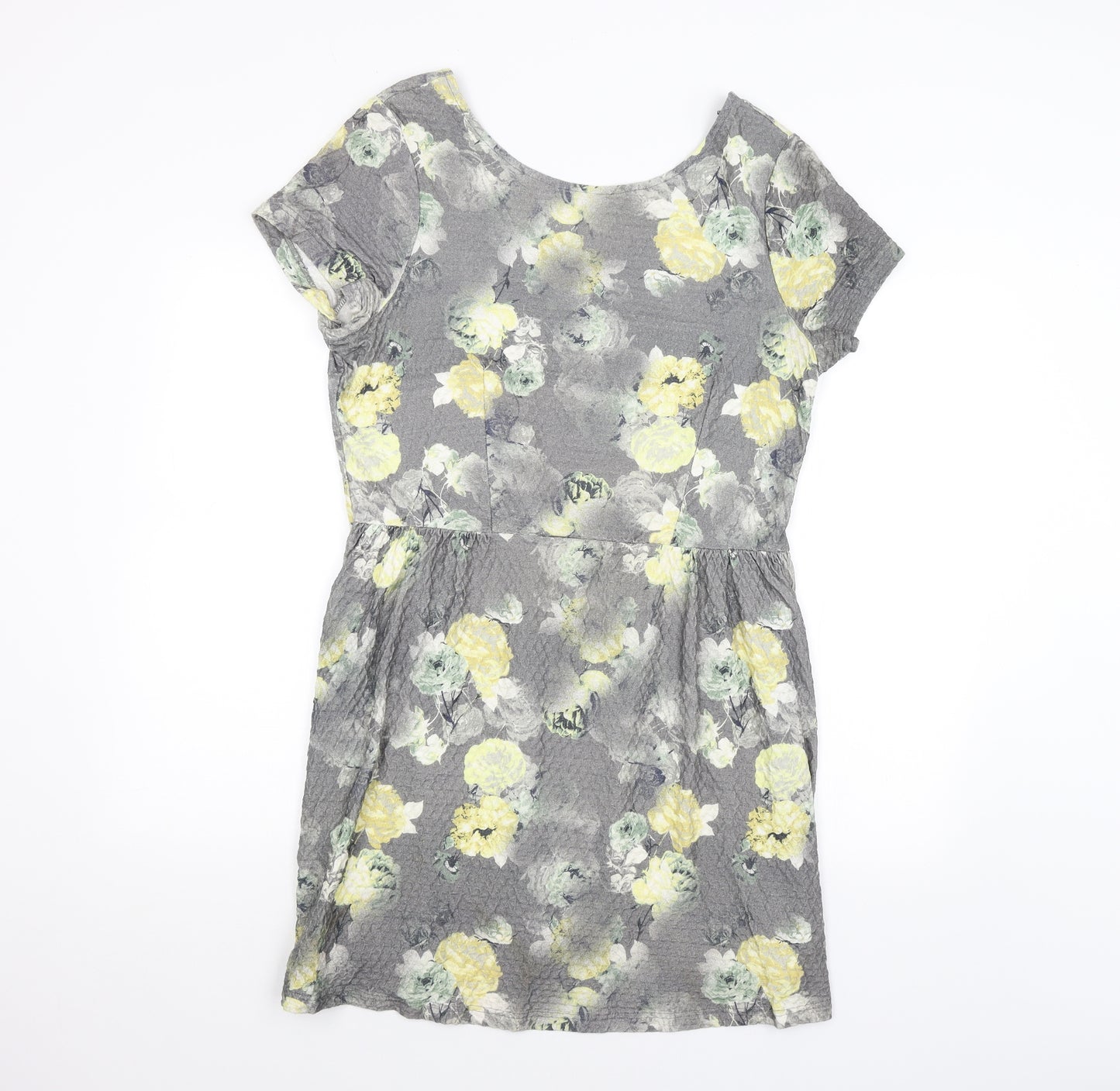 NEXT Womens Grey Floral  A-Line  Size 16