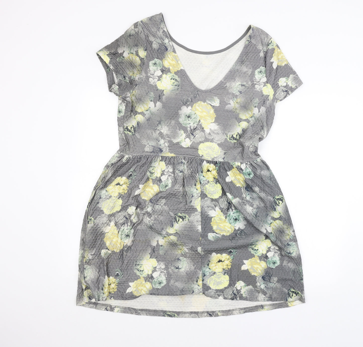 NEXT Womens Grey Floral  A-Line  Size 16
