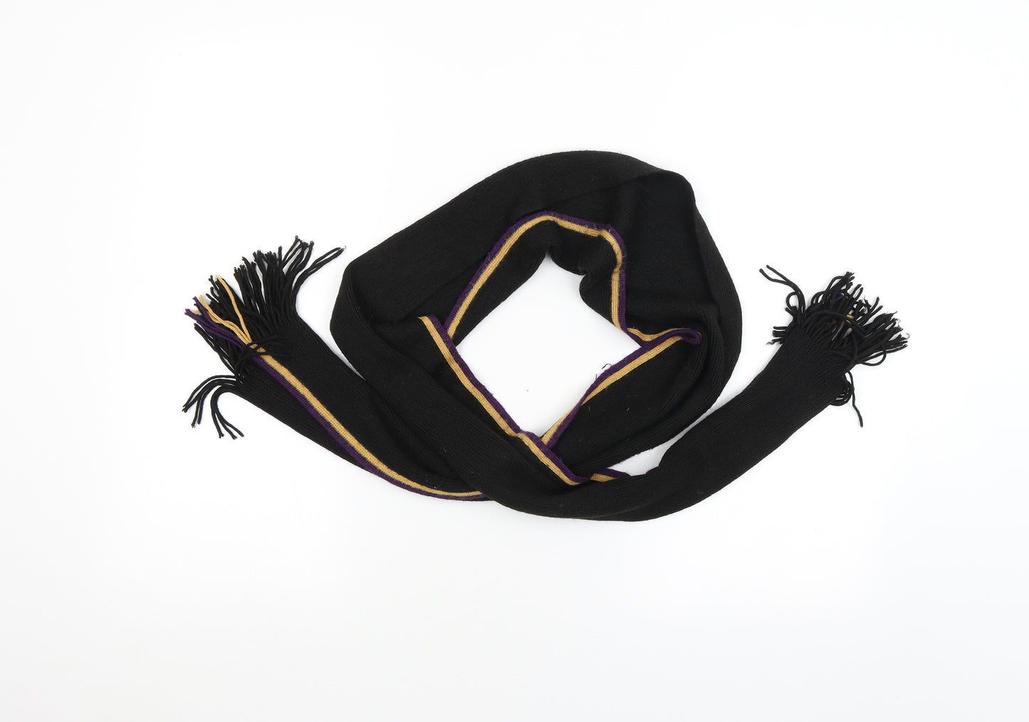 Preworn Womens Black    Scarf