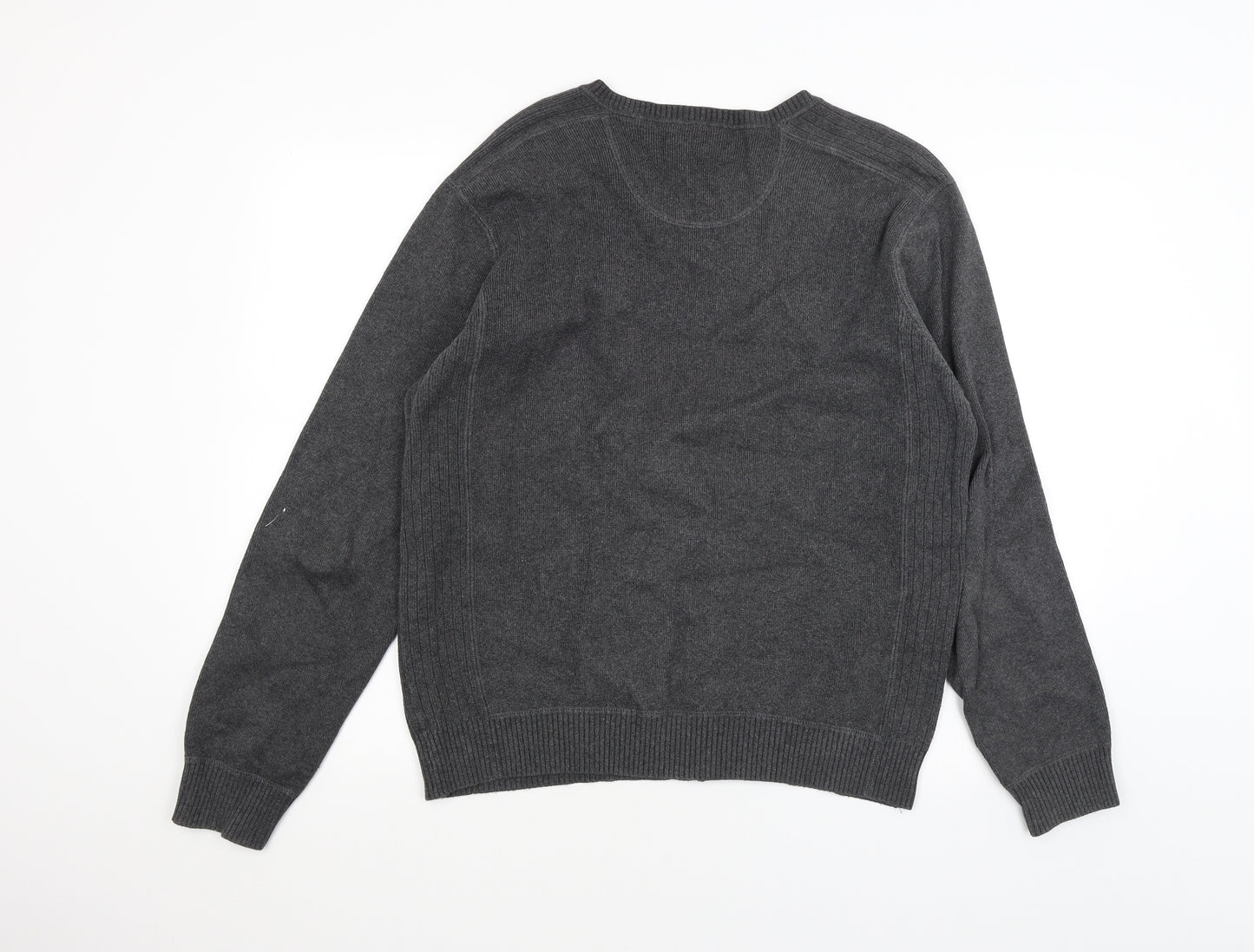 Atlantic Bay Mens Grey   Pullover Jumper Size M