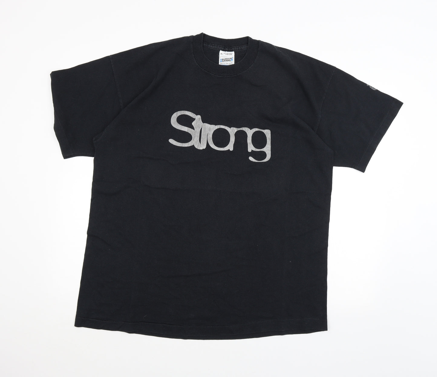 Screen Stars Mens Black    T-Shirt Size XL