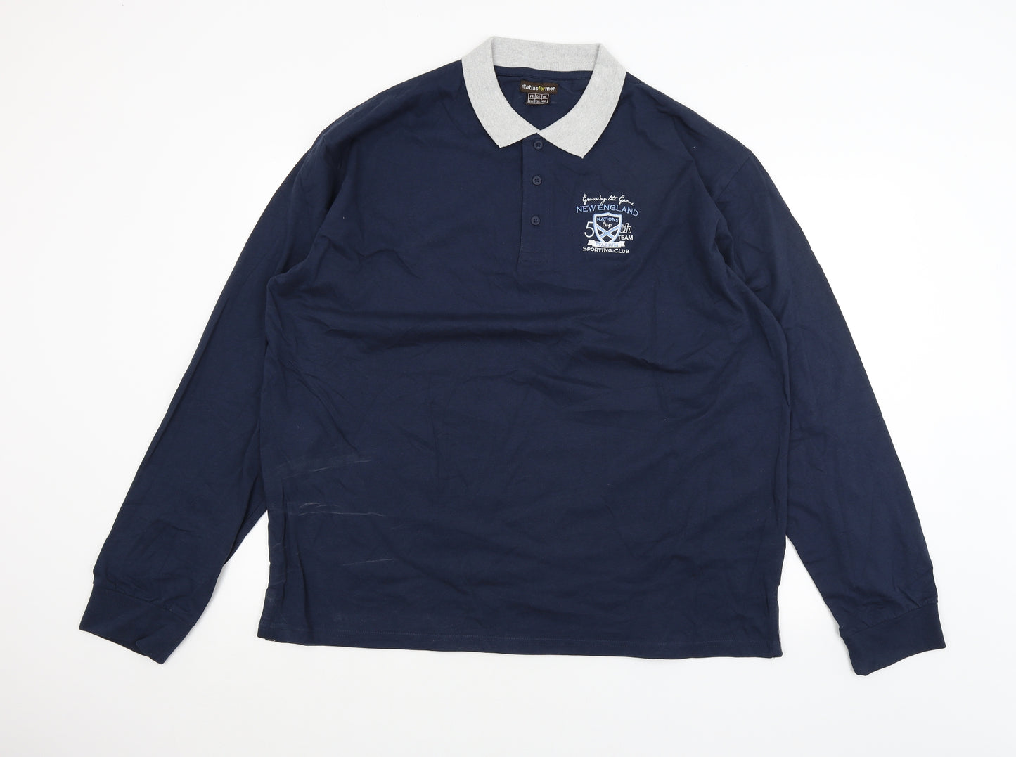 Atlas Mens Blue    Polo Size 4XL