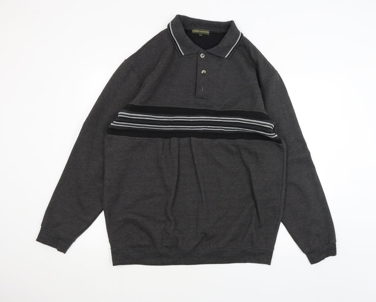 Baum Country Mens Black   Pullover Jumper Size XL