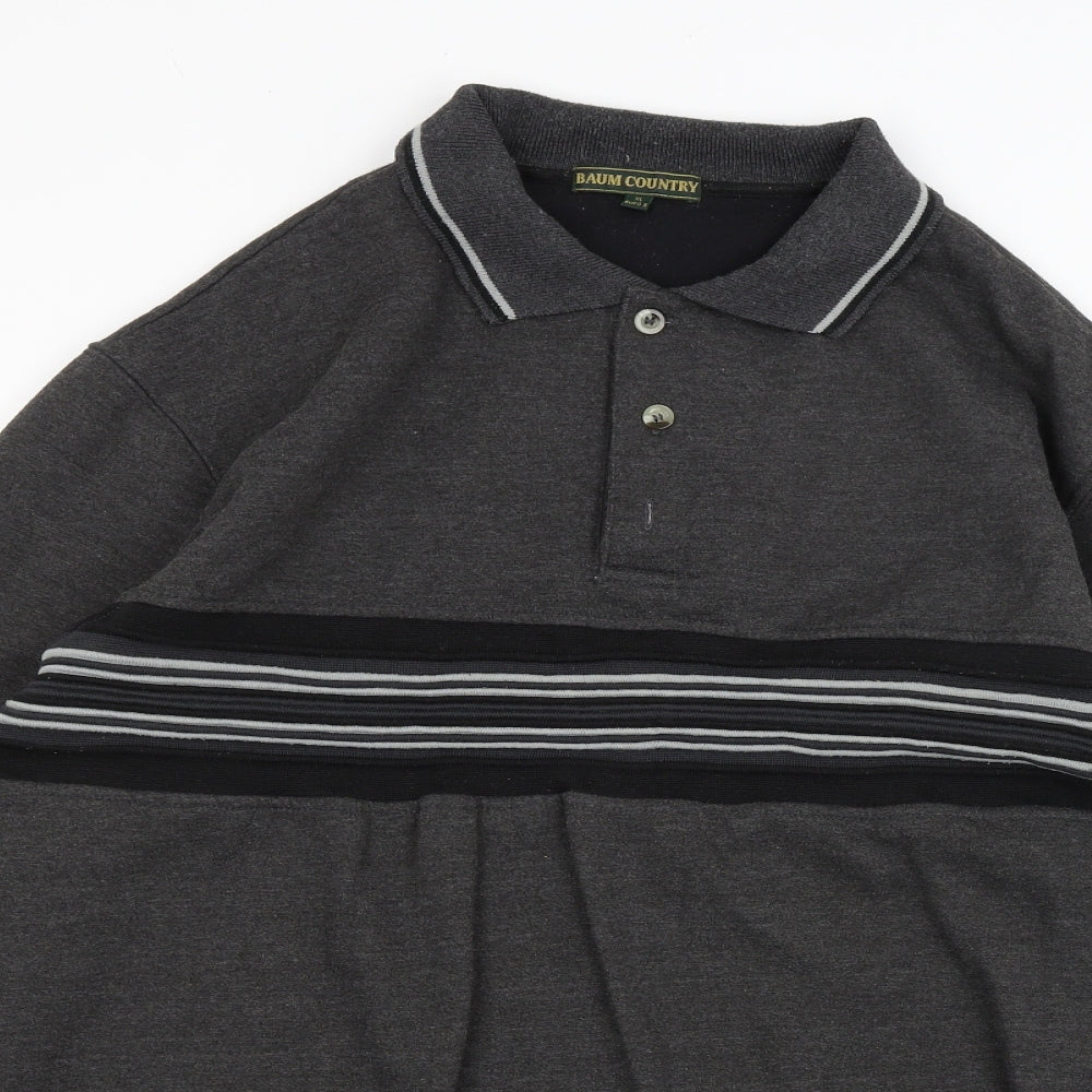 Baum Country Mens Black   Pullover Jumper Size XL