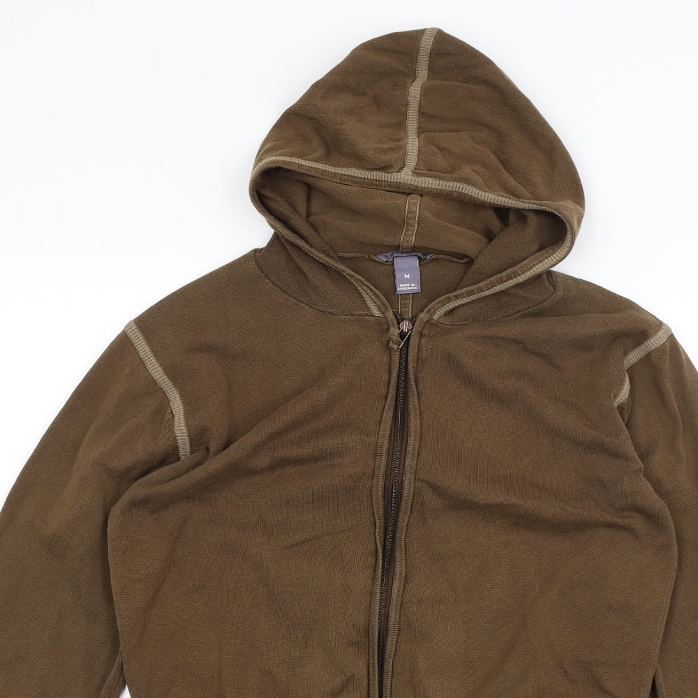 H&M Womens Brown   Full Zip Hoodie Size M