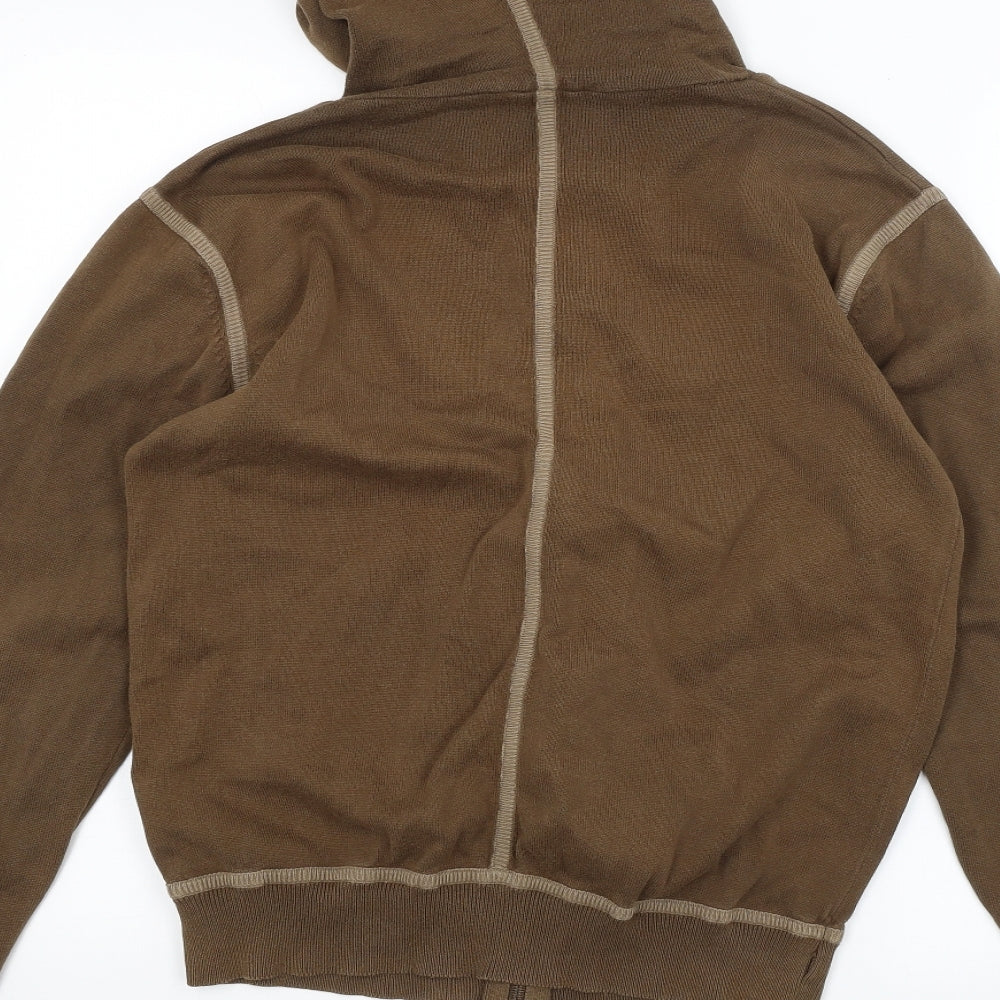 H&M Womens Brown   Full Zip Hoodie Size M