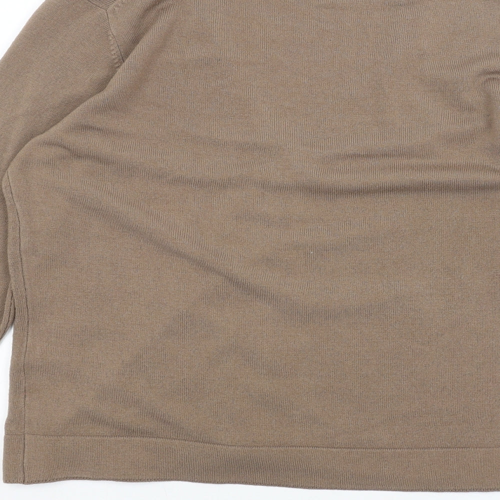 Marks and Spencer Womens Brown   Cardigan Jumper Size 18