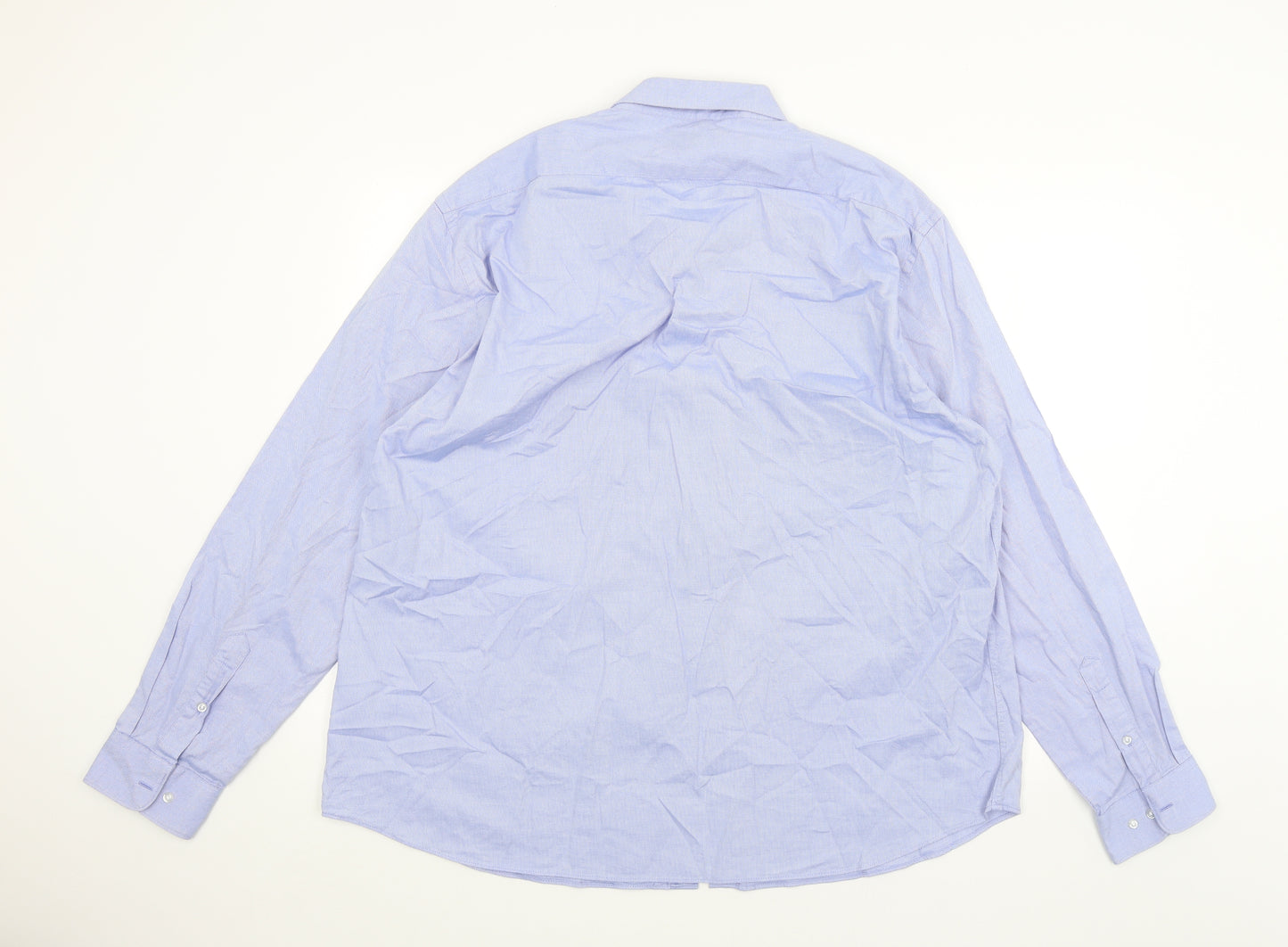 Taylor & Wright Mens Blue    Dress Shirt Size 18.5