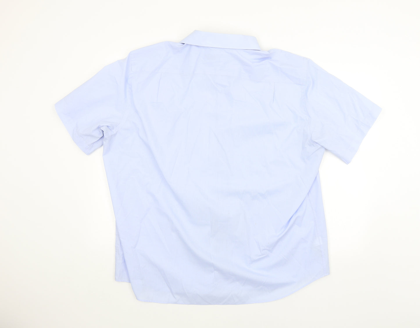 Marks and Spencer Mens Blue    Dress Shirt Size 18
