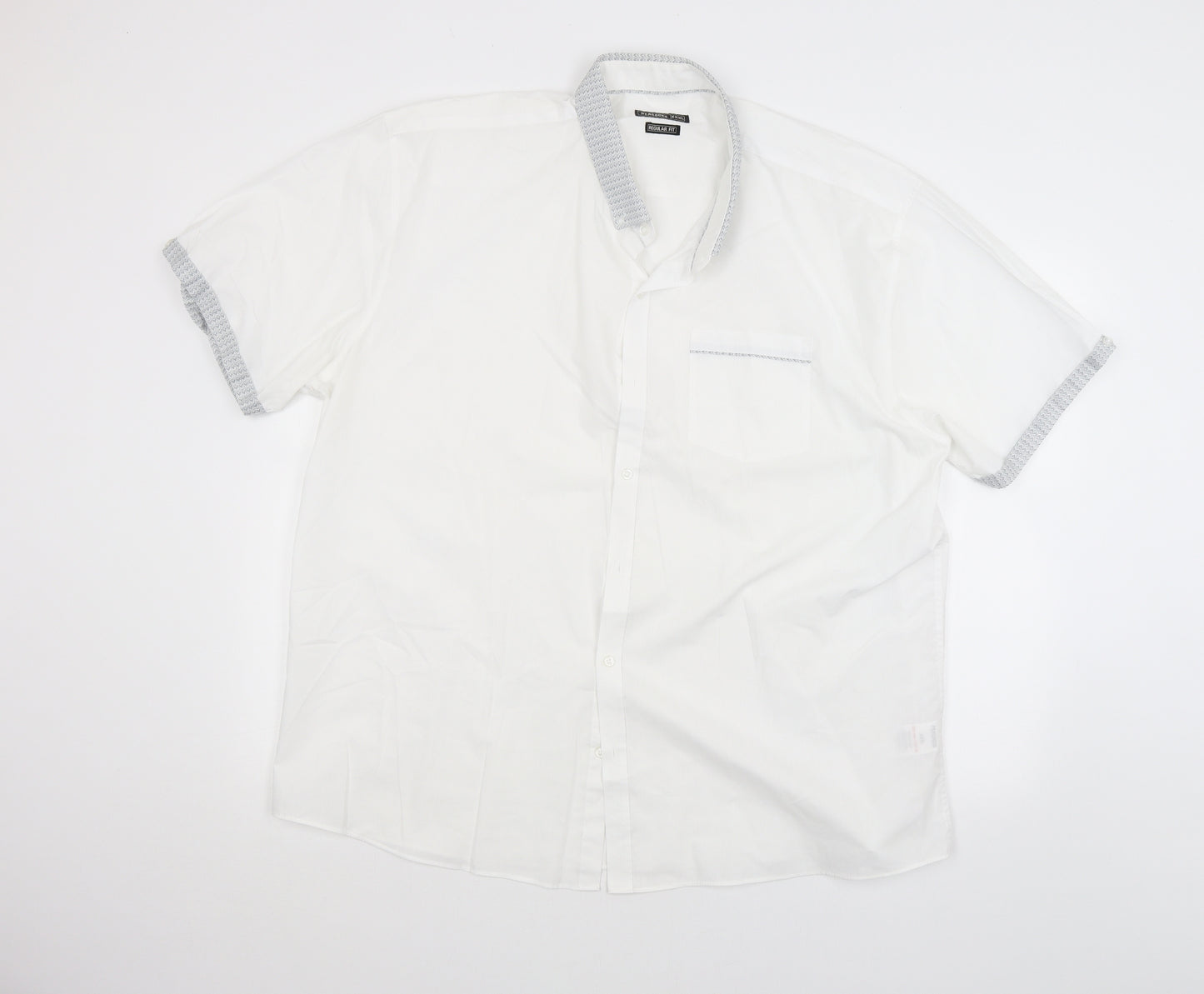 Peacocks Mens White    Dress Shirt Size 3XL