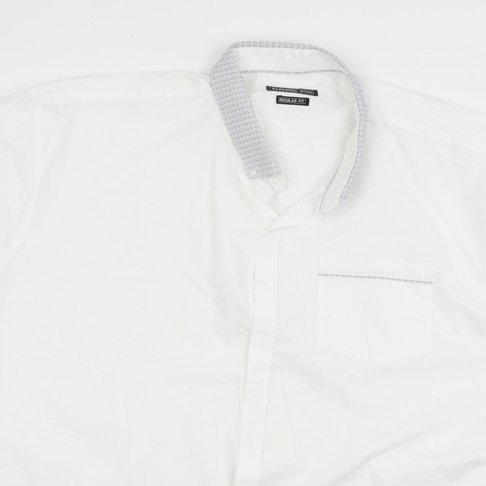 Peacocks Mens White    Dress Shirt Size 3XL