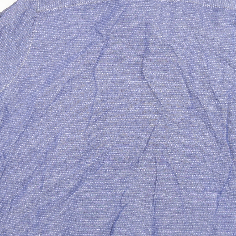 F&F Mens Blue    Dress Shirt Size 3XL