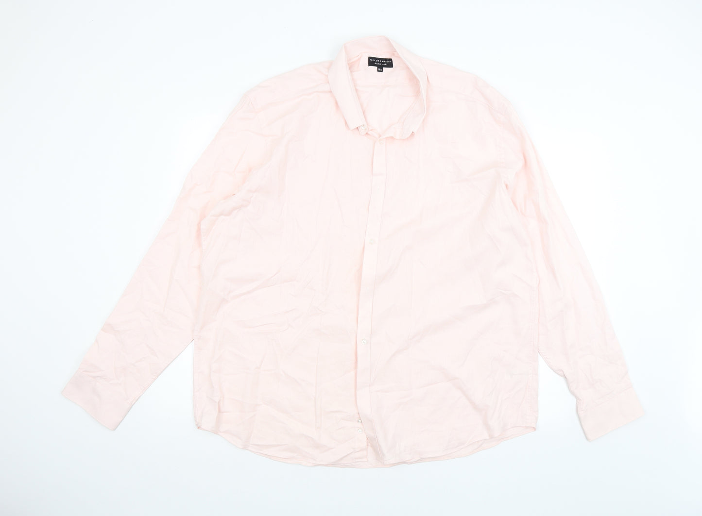 Taylor & Wright Mens Pink    Dress Shirt Size 18.5