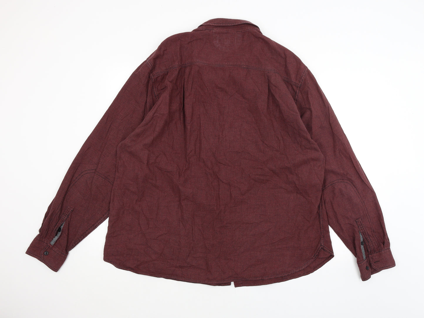 Easy Mens Red    Dress Shirt Size 3XL