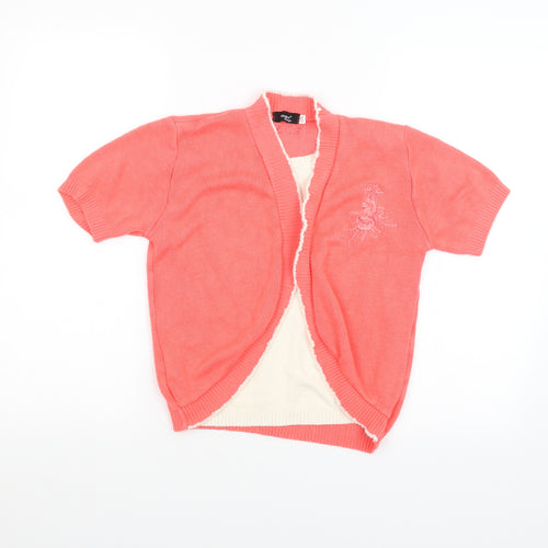 glimpse design Womens Orange   Basic T-Shirt Size L