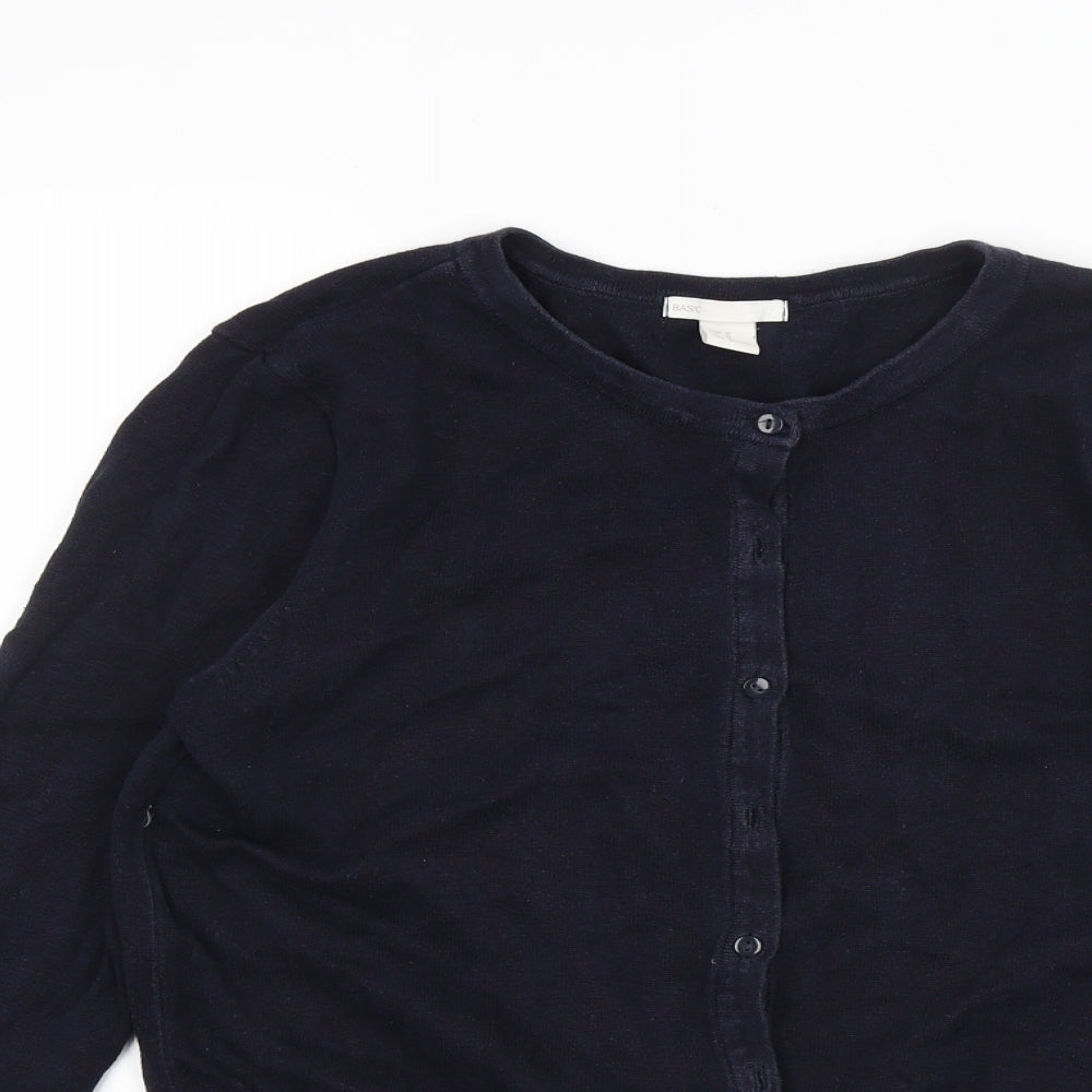 H&M Womens Blue   Cardigan Jumper Size M