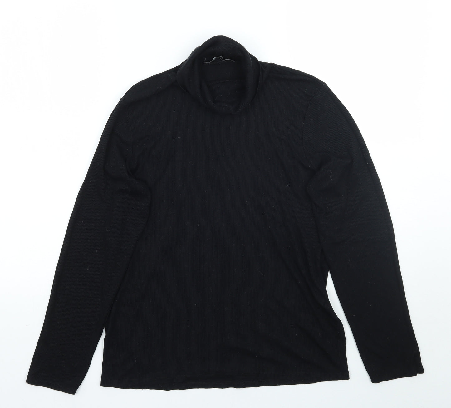 George Womens Black   Basic T-Shirt Size 14