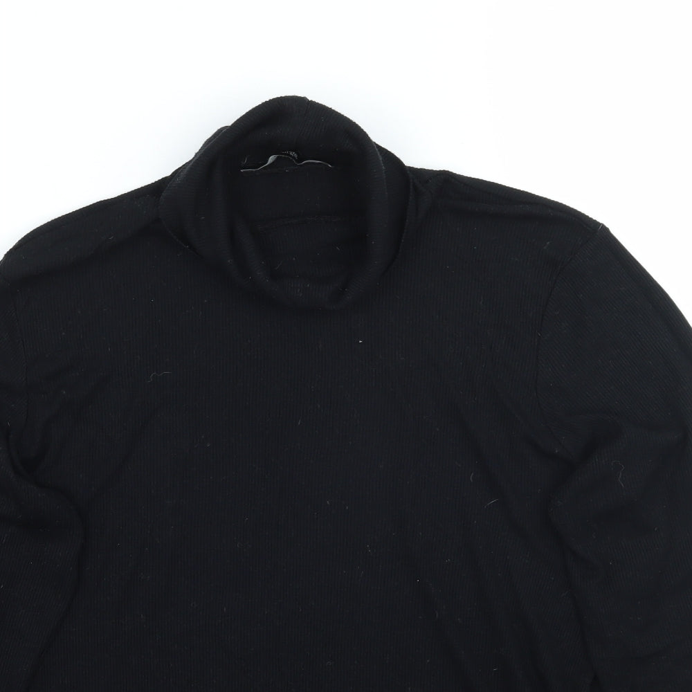 George Womens Black   Basic T-Shirt Size 14