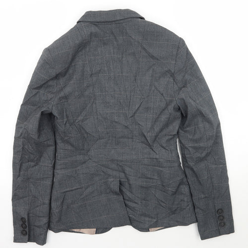 NEXT Womens Grey Check  Jacket Suit Jacket Size 8