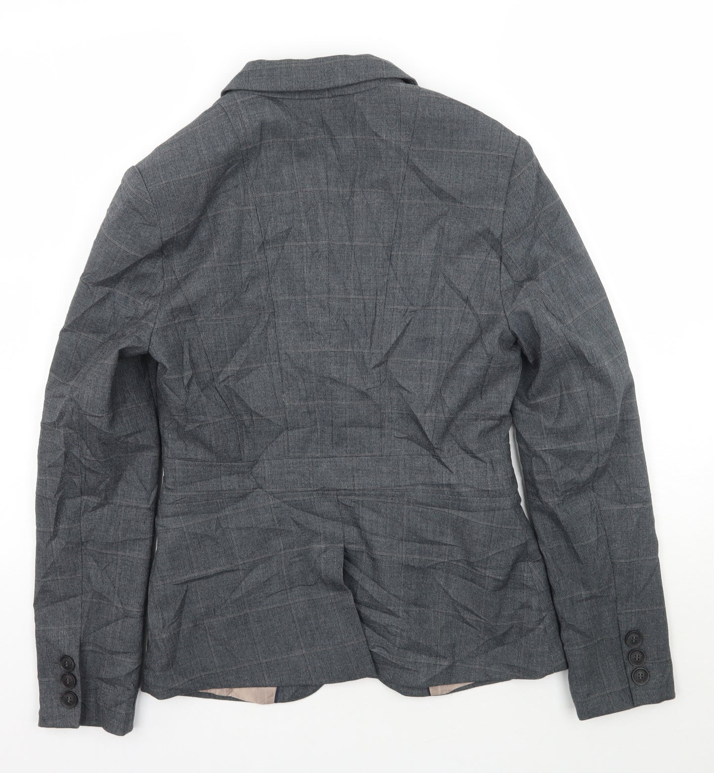 NEXT Womens Grey Check  Jacket Suit Jacket Size 8