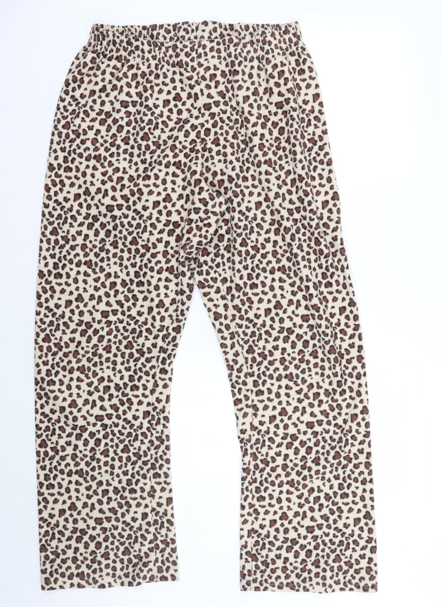 Primark Womens Beige Animal Print   Pyjama Pants Size M