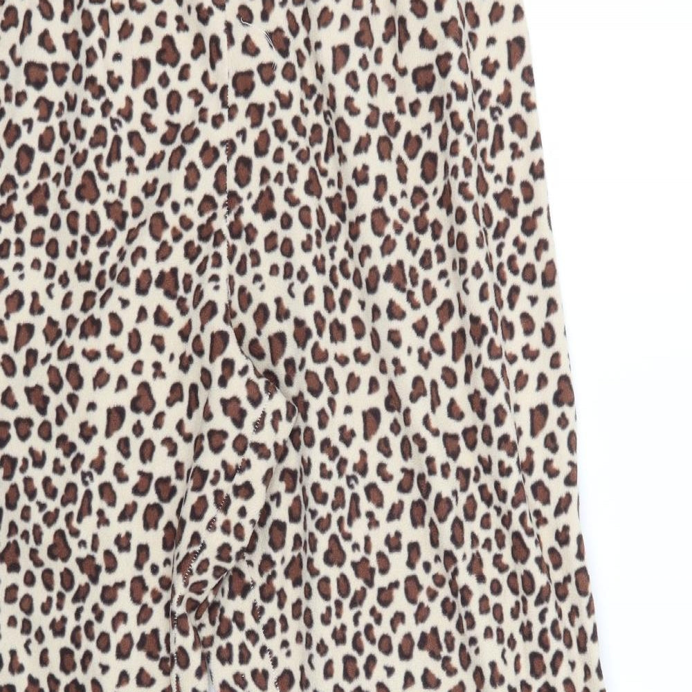 Primark Womens Beige Animal Print   Pyjama Pants Size M