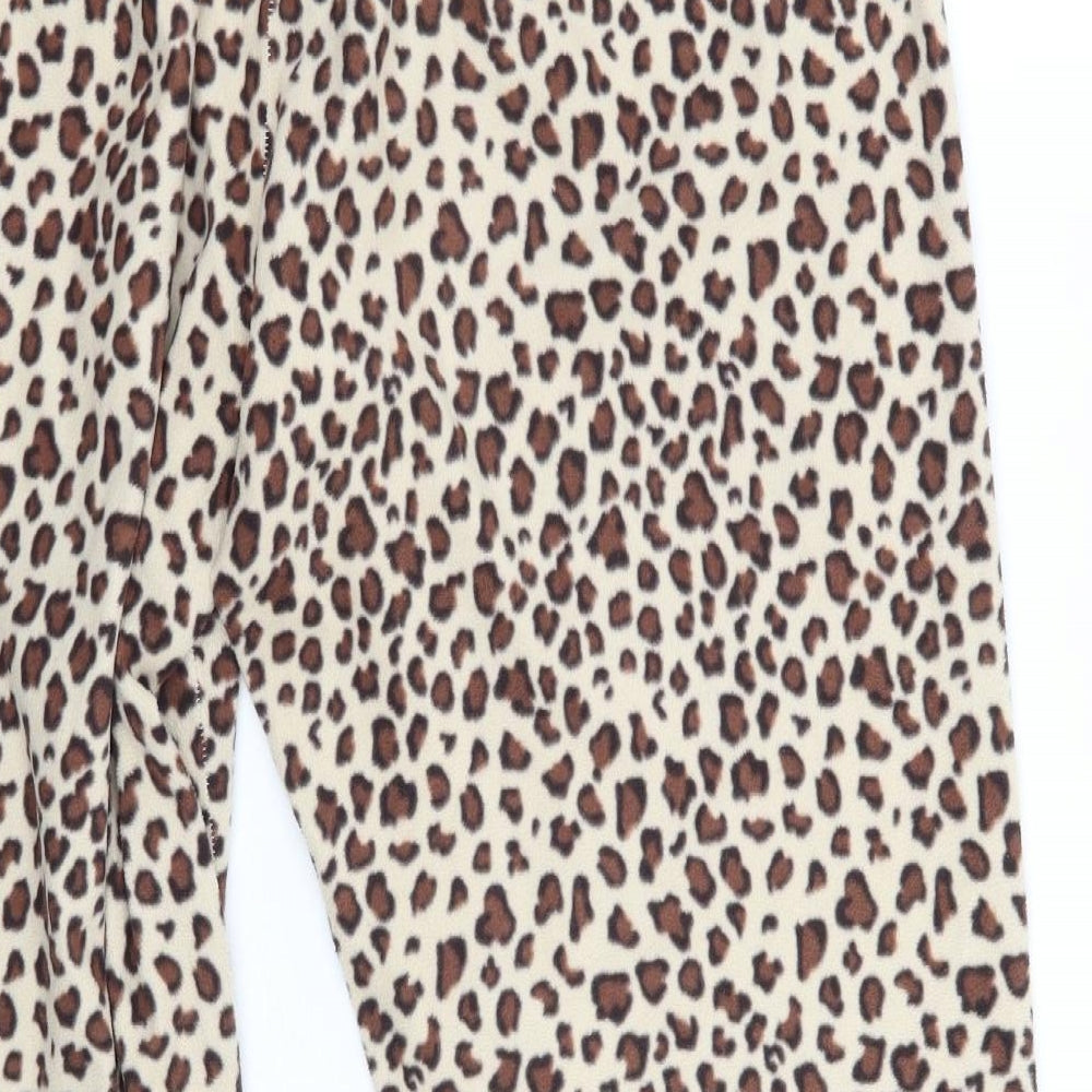 Primark Womens Beige Animal Print   Pyjama Pants Size M
