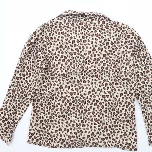 Primark Womens Beige Animal Print  Top Pyjama Top Size M