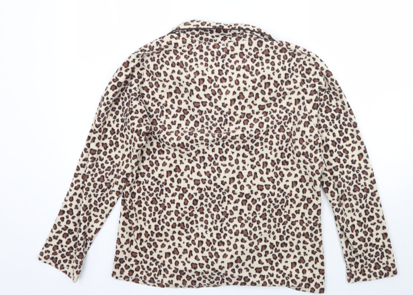 Primark Womens Beige Animal Print  Top Pyjama Top Size M