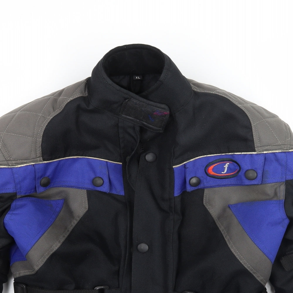 Preworn Womens Black   Motorcycle Jacket Coat Size XL