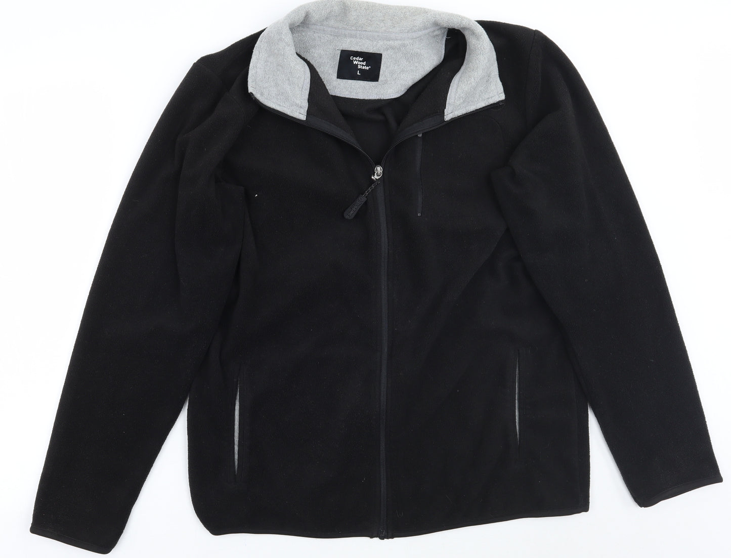 Cedar Wood State Mens Black   Jacket Coat Size L