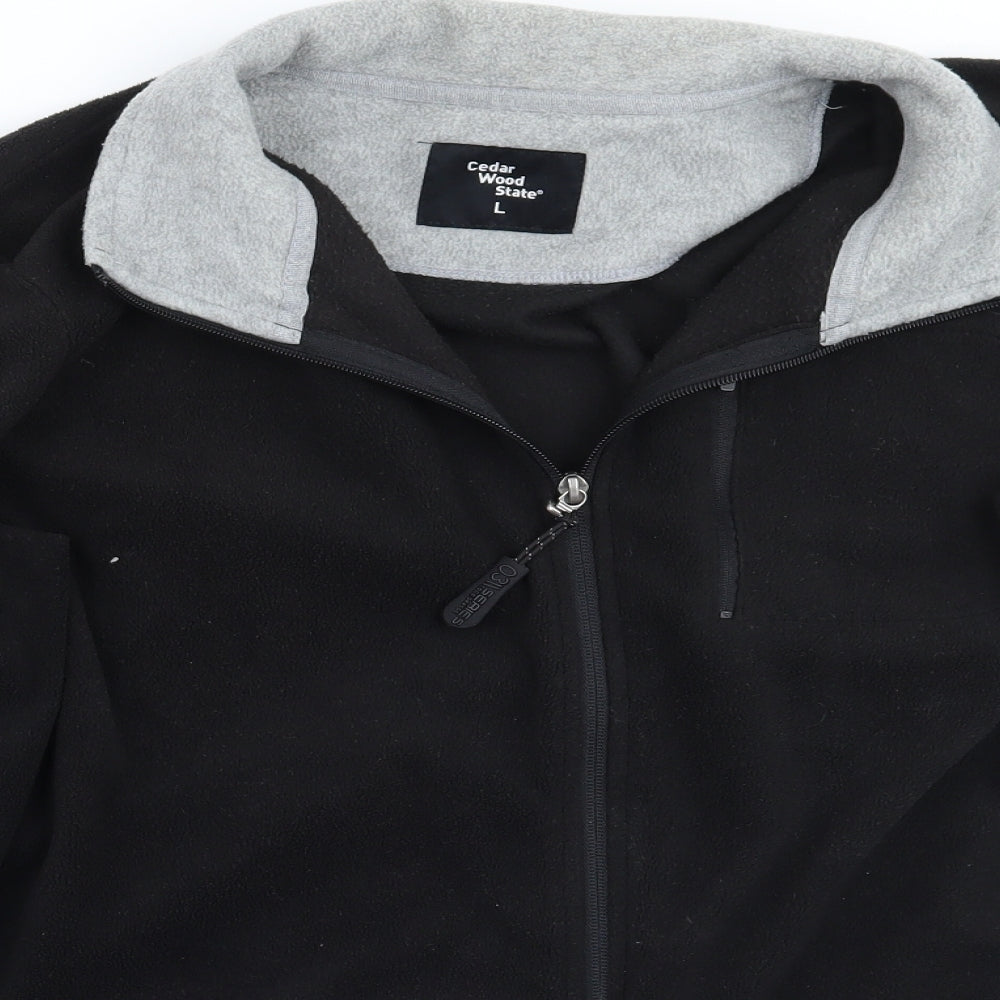 Cedar Wood State Mens Black   Jacket Coat Size L