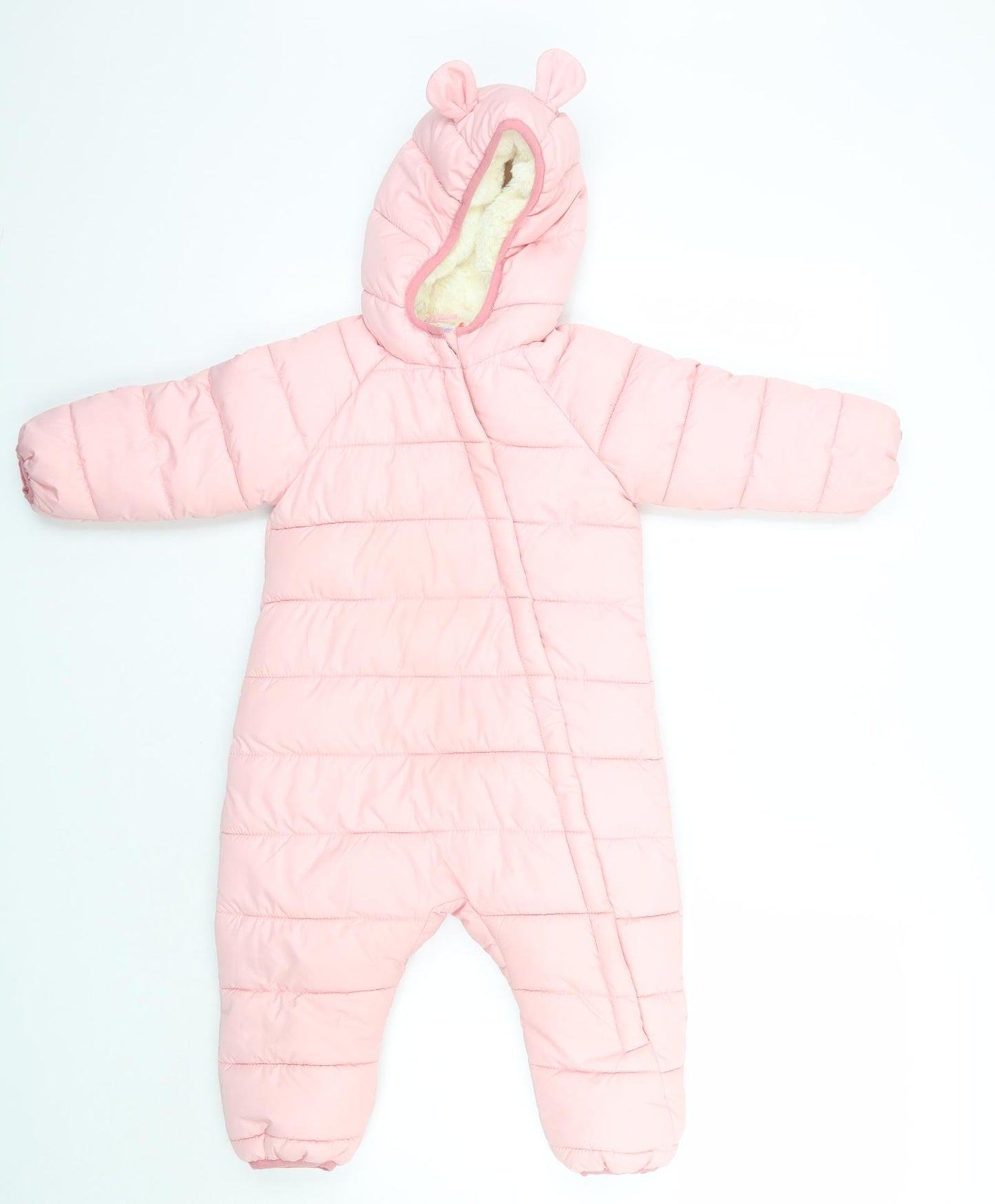 Lily & dan Girls Pink   Jacket Snowsuit Size 12-18 Months
