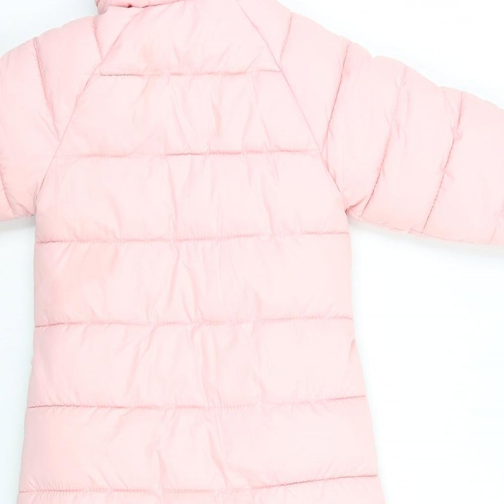 Lily & dan Girls Pink   Jacket Snowsuit Size 12-18 Months