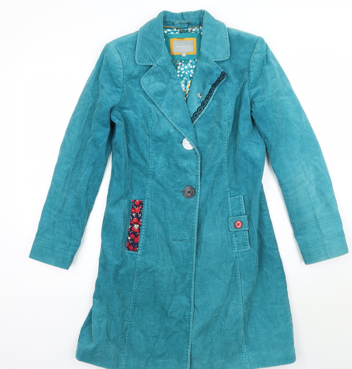 Per Una Womens Blue   Jacket Coat Size 10