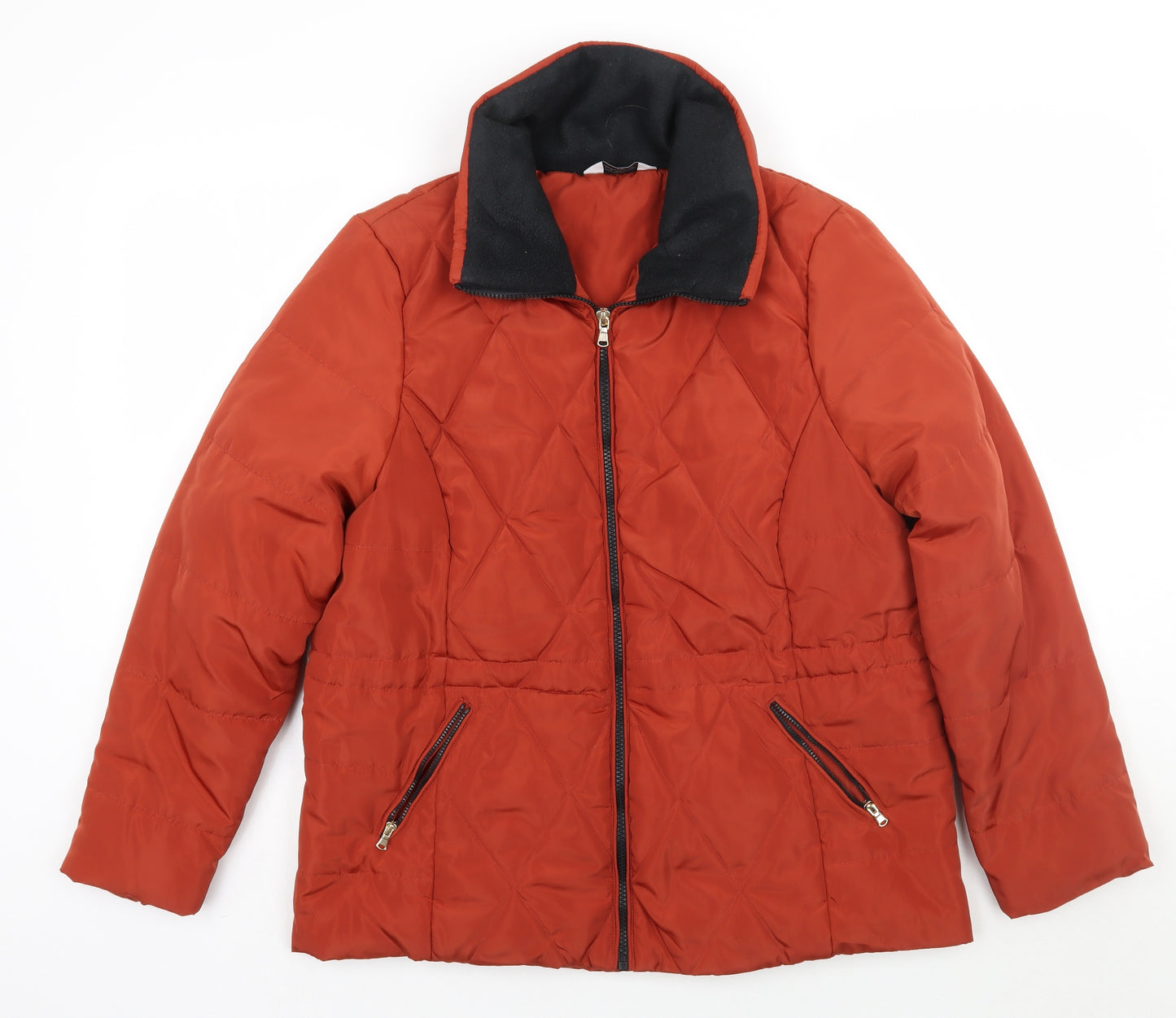 Classic Womens Orange   Jacket Coat Size 14