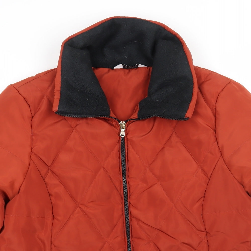 Classic Womens Orange   Jacket Coat Size 14