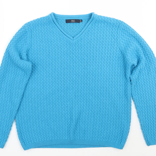 Isle Womens Blue   Pullover Jumper Size M