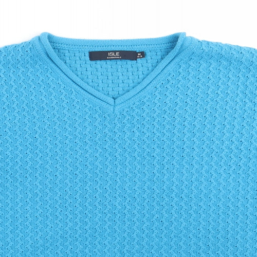 Isle Womens Blue   Pullover Jumper Size M