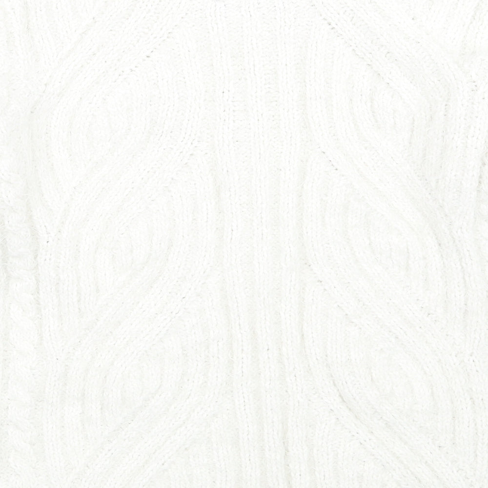 Marks and Spencer Womens White   Pullover Jumper Size L
