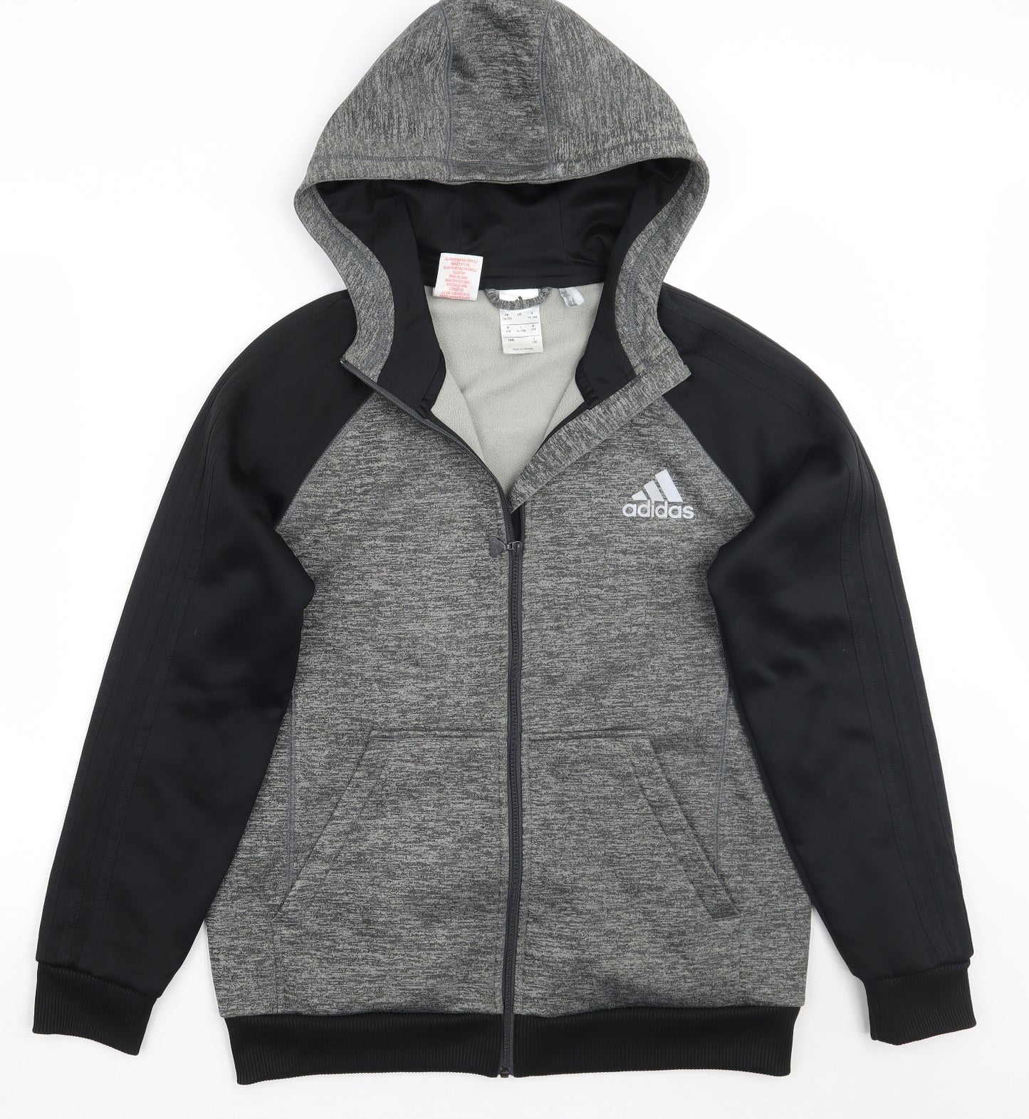 adidas Boys Grey   Jacket Coat Size 14-15 Years