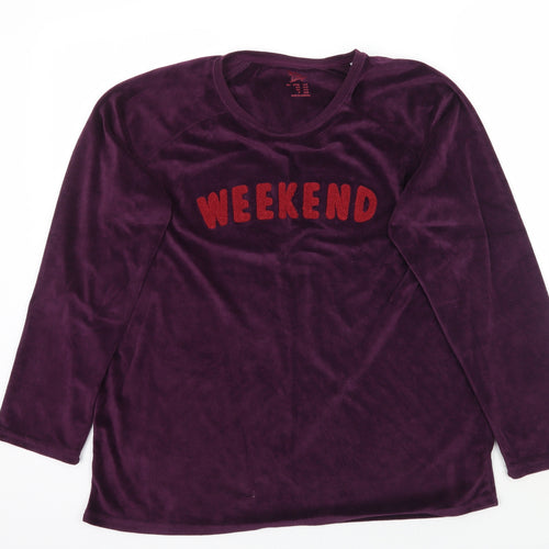 Primark Womens Purple   Pullover Jumper Size L  - weekend